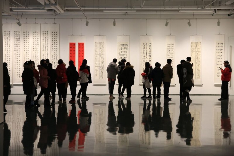 運城幼兒師范高等?？茖W校教師書法作品展盛裝開幕